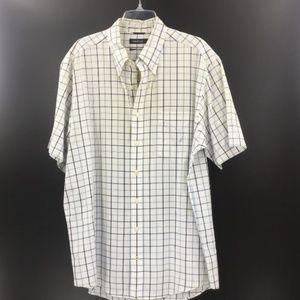 ⭐️HP⭐️NAUTICA Men's Shirt Checkered Blue & Brown